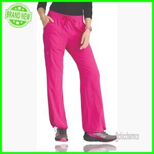 Classic Fit Scrub Pants with 6 Pockets, 360 Stretch, Convertible Hem